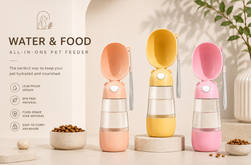Portable Dog Water Bottle & Feeder for Pets